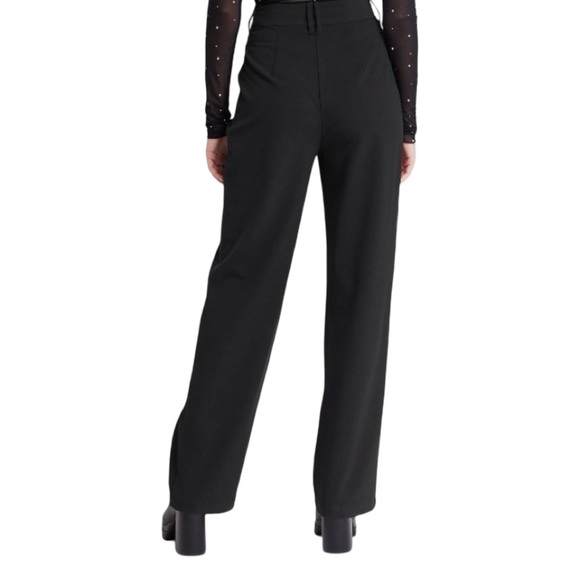 Wide Leg Black Trousers - Sz 10 - Picture 4 of 15